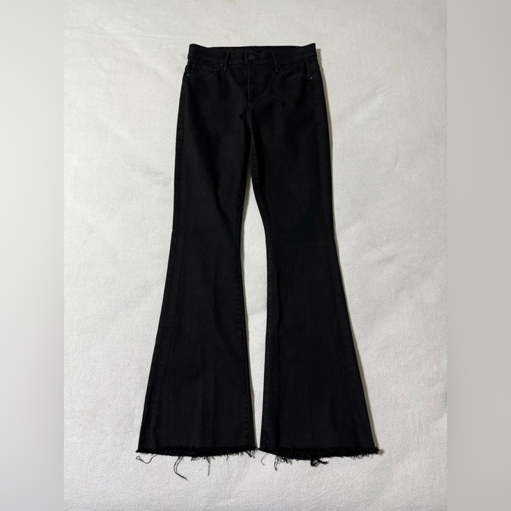MOTHER The Weekender Fray in lasting impression size 28 Black